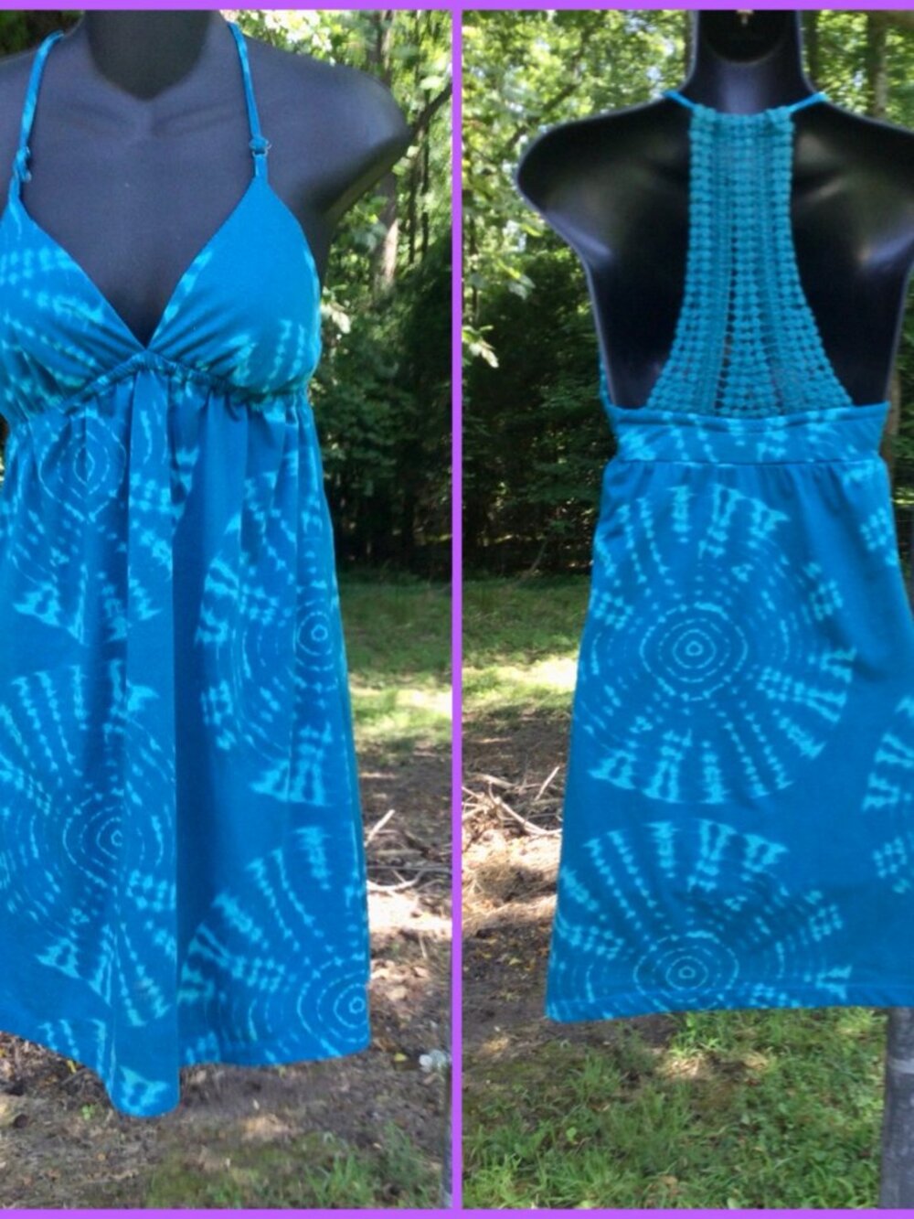 Batik Dyed Dress/Tunic, sz S